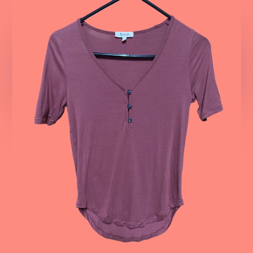 H&M Rusty Earthy Short Sleeve Top